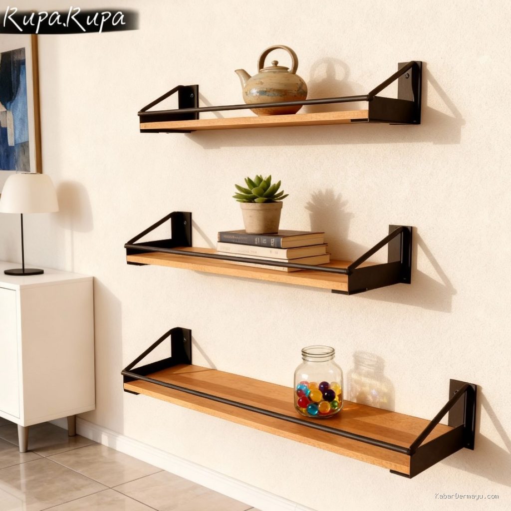 Photo by shopee.co.id - Ide Menata Ambalan Papan Dinding untuk Kamar Tidur Sempit