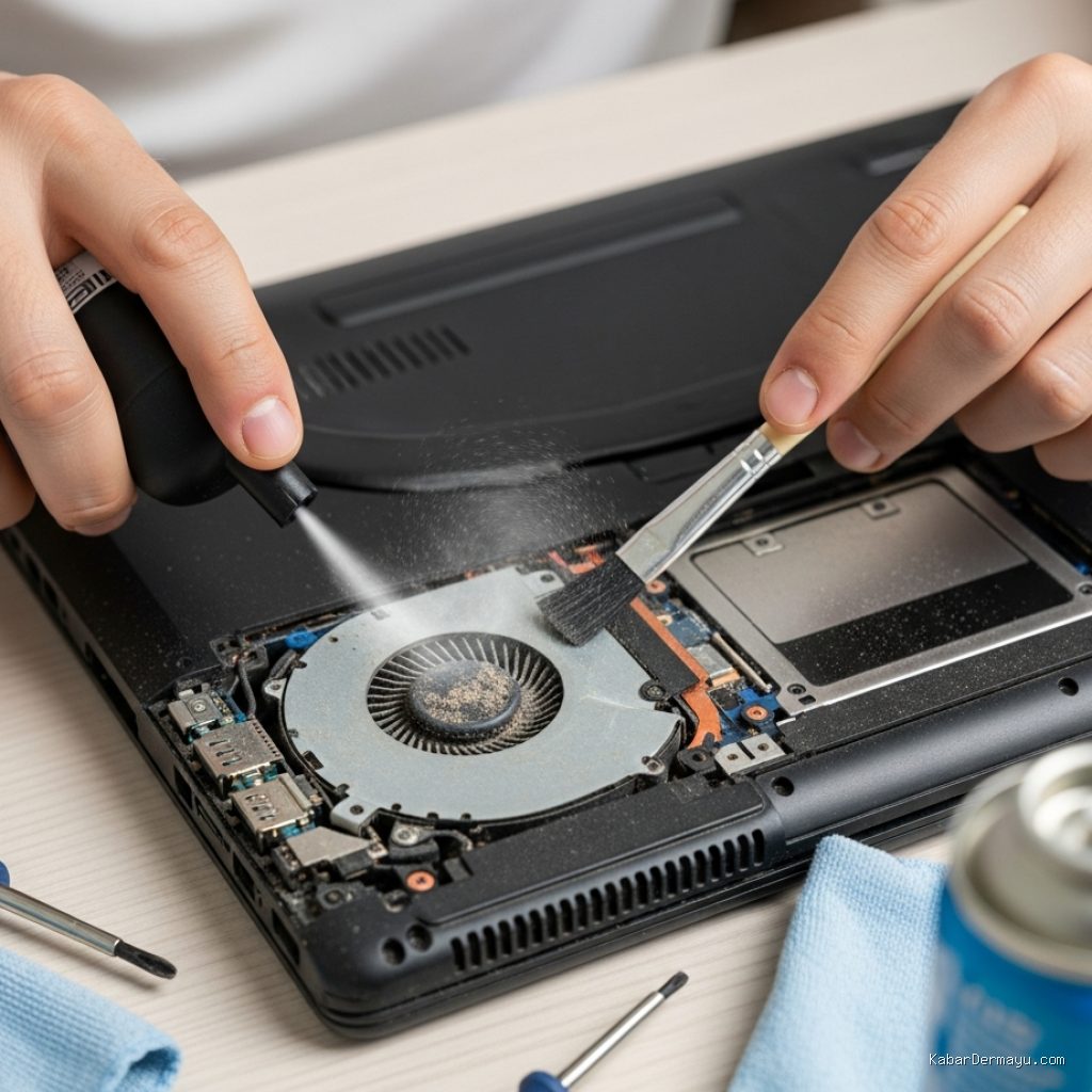 Photo by blogpress.id - Panduan Membersihkan Kipas Laptop dengan Kuas Kering secara Aman