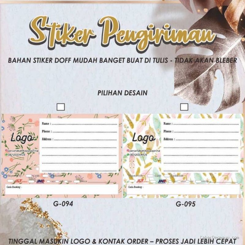 Photo by shopee.co.id - Panduan Membuat Desain Stiker Pengiriman Olshop via Ponsel
