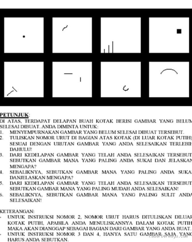 Photo by infopsikotest.blogspot.com - Bocoran Tes Psikotes Wartegg 8 Kotak Gambar Cara Menarik Garis yang Benar